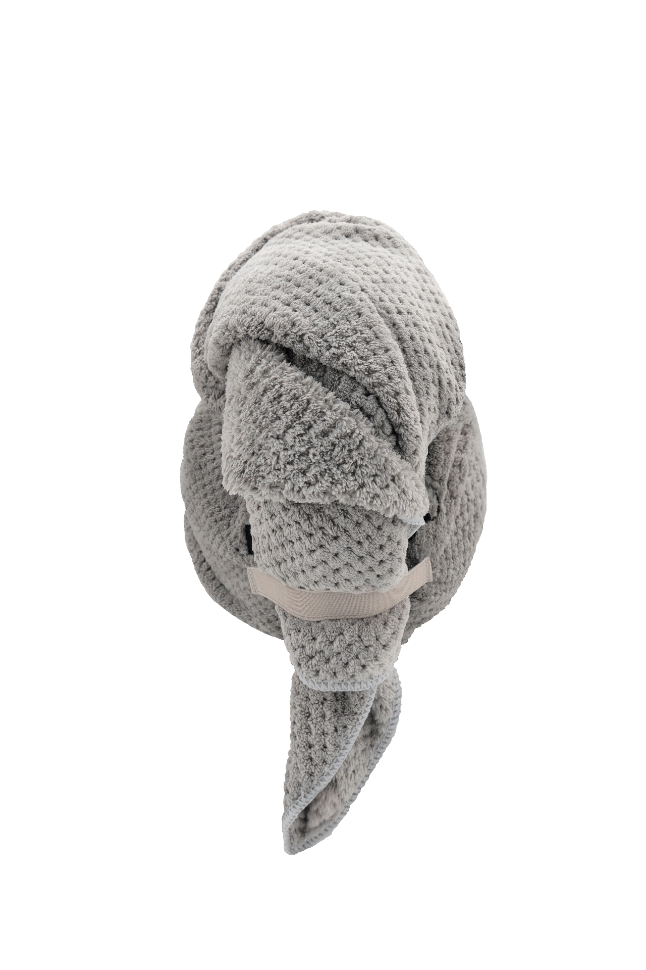 Microfiber hair towel — Grey